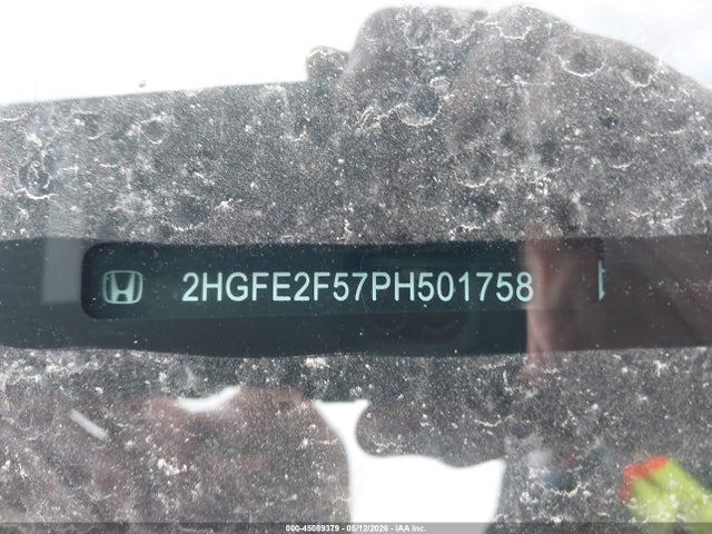 2HGFE2F57PH501758 Honda Civic Sport