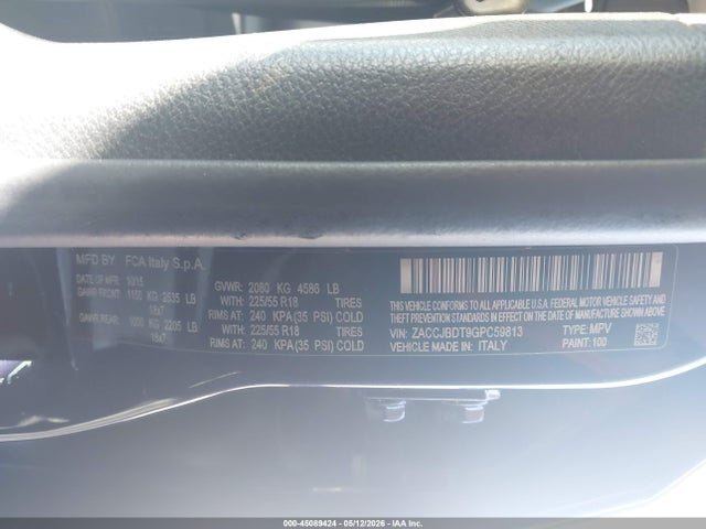 ZACCJBDT9GPC59813 Jeep Renegade Limited