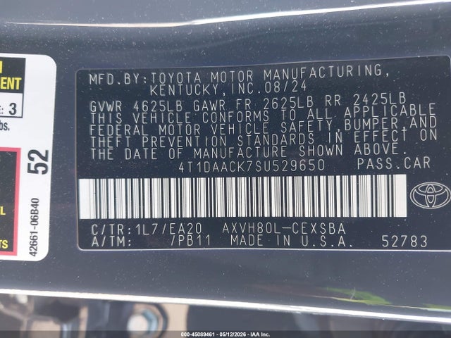 Toyota CAMRY SE 2025 4T1DAACK7SU529650 Image 9