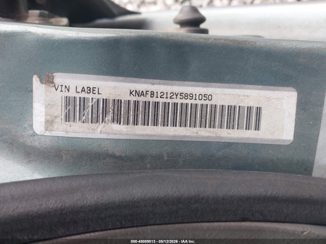 2000 Kia Sephia Ls/ls W/power Pkg მანქანა იყიდება აუქციონზე, vin: KNAFB1212Y5891050, აუქციონის ნომერი: 45089513