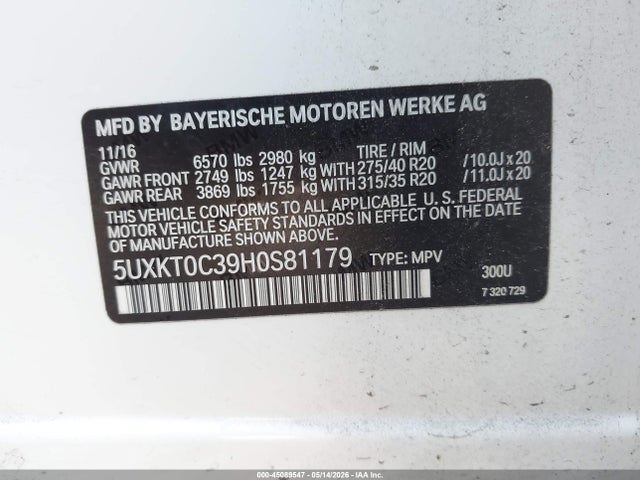 BMW X5 Edrive Xdrive40e Iperformance 2017 5UXKT0C39H0S81179 Image 9