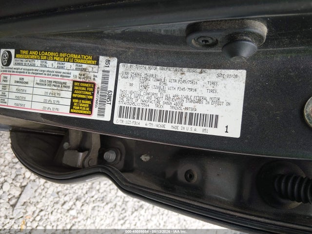 Aukcja sprzedaży 2020 Toyota Tacoma Sr, vin: 5TFAX5GN5LX175564, numer aukcji: 45089554