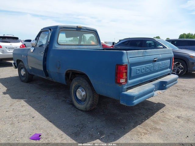 1989 Dodge D-series D150 მანქანა იყიდება აუქციონზე, vin: 1B7FE16X3KS025102, აუქციონის ნომერი: 45089637