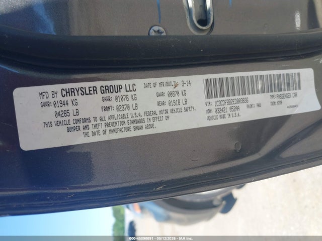 Продажа на аукционе авто 2014 Dodge Dart Sxt, vin: 1C3CDFBB2ED803836, номер лота: 45090091