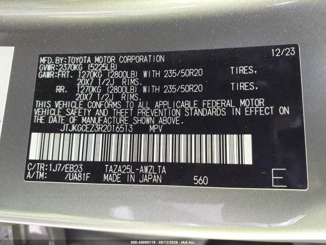 JTJKGCEZ3R2016513 Lexus Nx 350 F Sport Handling