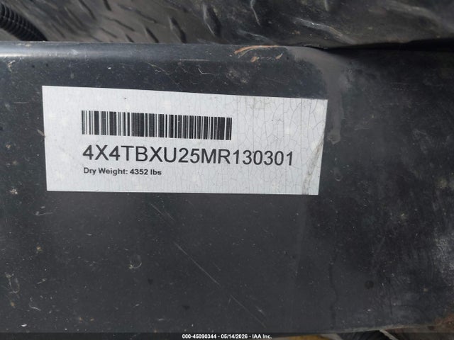 45090344 :رقم المزاد ، 4X4TBXU25MR130301 vin ، 2021 Forest River Ibex مزاد بيع