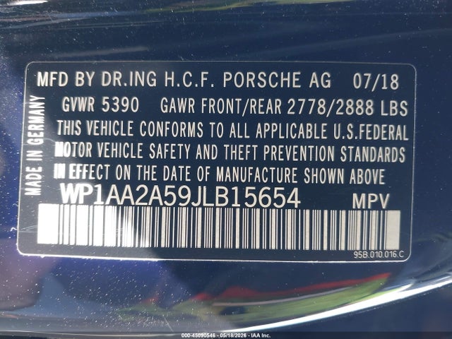 Porsche Macan Sport Edition 2018 WP1AA2A59JLB15654 Image 9