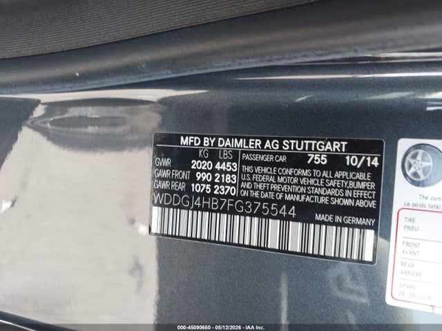WDDGJ4HB7FG375544 Mercedes-Benz C 250