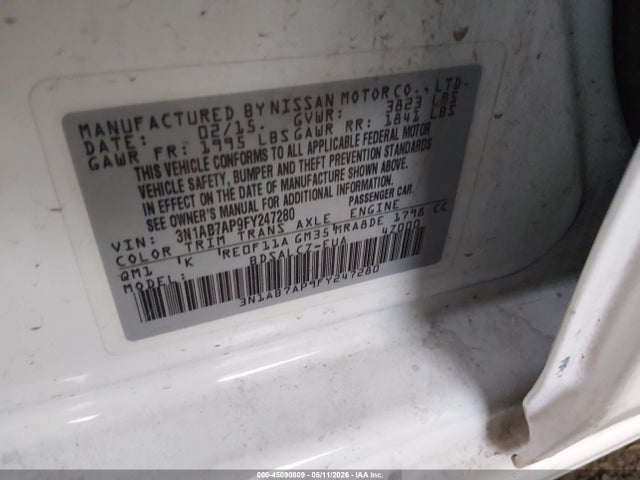 45090809 :رقم المزاد ، 3N1AB7AP9FY247280 vin ، 2015 Nissan Sentra Fe+ S/s/sl/sr/sv مزاد بيع