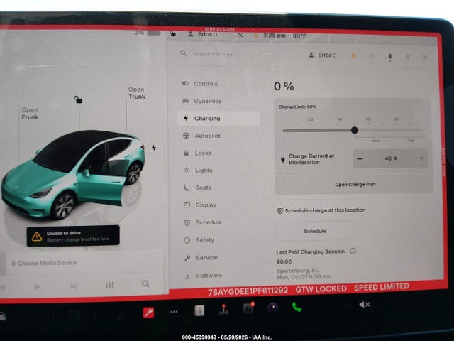 Продажа на аукционе авто 2023 Tesla Model Y Awd/long Range Dual Motor All-wheel Drive, vin: 7SAYGDEE1PF611292, номер лота: 45090949