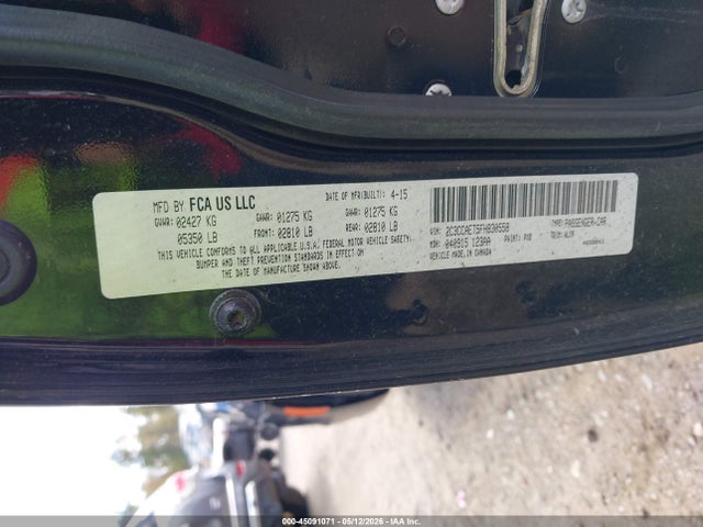 Продаж на аукціоні авто 2015 Chrysler 300c, vin: 2C3CCAET5FH830558, номер лоту: 45091071