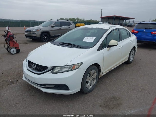 45091091 :رقم المزاد ، 19XFB2F53EE025508 vin ، 2014 Honda Civic Lx مزاد بيع