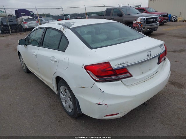 45091091 :رقم المزاد ، 19XFB2F53EE025508 vin ، 2014 Honda Civic Lx مزاد بيع