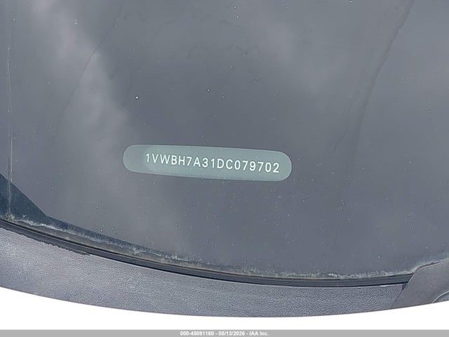 Aukcja sprzedaży 2013 Volkswagen Passat 2.5l Se, vin: 1VWBH7A31DC079702, numer aukcji: 45091160