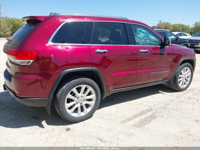 2017 Jeep Grand Cherokee Limited 4x4 მანქანა იყიდება აუქციონზე, vin: 1C4RJFBG8HC607551, აუქციონის ნომერი: 45091261