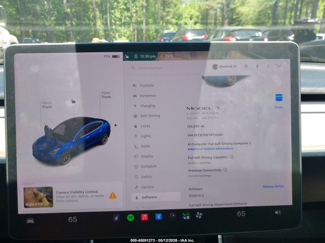 Продажа на аукционе авто 2018 Tesla Model 3 Long Range/performance, vin: 5YJ3E1EB7JF115051, номер лота: 45091273