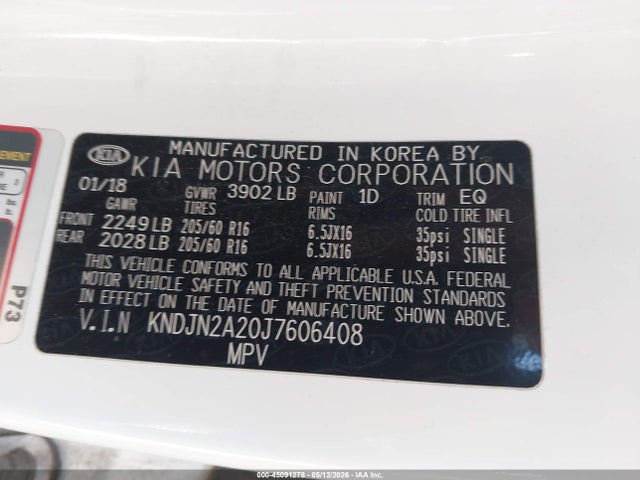 KNDJN2A20J7606408 KIA Soul