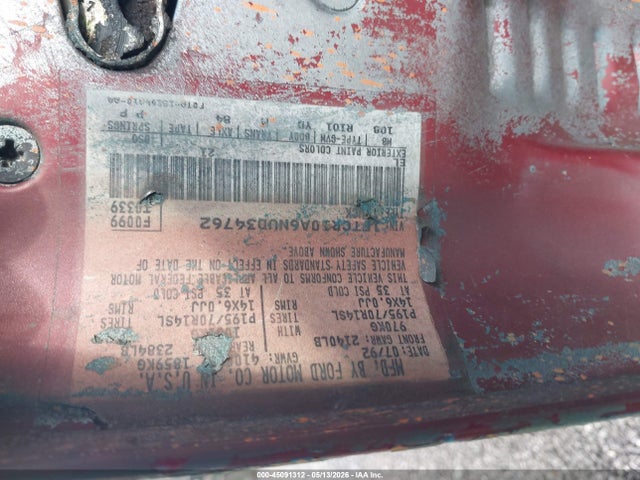 Продаж на аукціоні авто 1992 Ford Ranger, vin: 1FTCR10A6NUD34762, номер лоту: 45091312