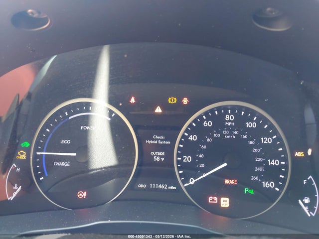 45091343 :رقم المزاد ، JTHBW1GG5E2075903 vin ، 2014 Lexus Es 300h مزاد بيع