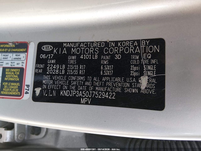 Продажа на аукционе авто 2018 Kia Soul +, vin: KNDJP3A50J7529422, номер лота: 45091381