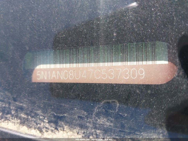 Aukcja sprzedaży 2007 Nissan Xterra X, vin: 5N1AN08U47C537309, numer aukcji: 45091398