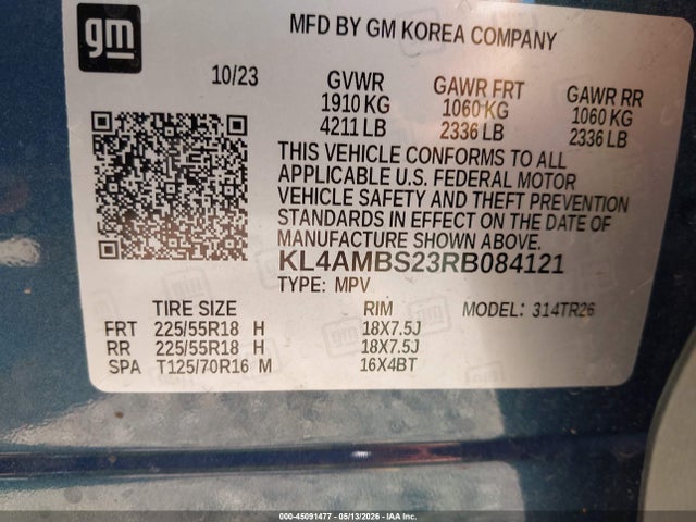 Aukcja sprzedaży 2024 Buick Encore Gx Preferred Fwd, vin: KL4AMBS23RB084121, numer aukcji: 45091477
