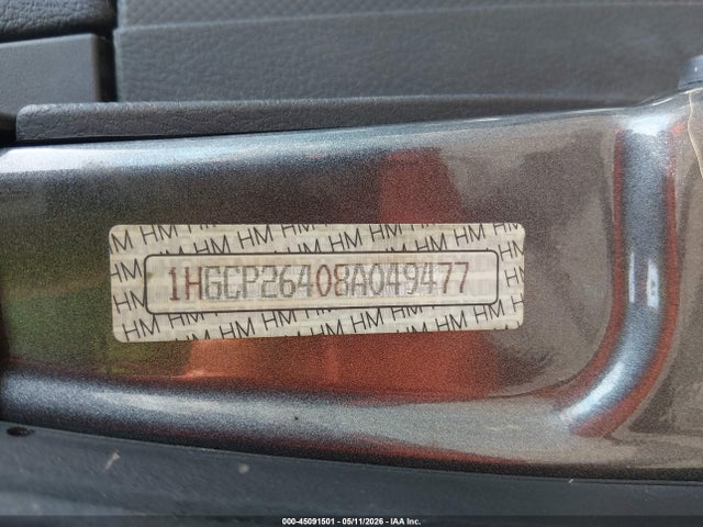 Продажа на аукционе авто 2008 Honda Accord 2.4 Lx-p, vin: 1HGCP26408A049477, номер лота: 45091501