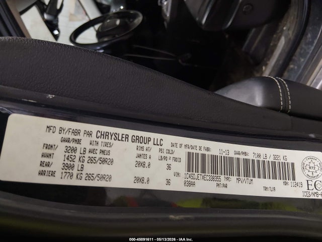 Продаж на аукціоні авто 2014 Dodge Durango Citadel, vin: 1C4SDJETXEC338355, номер лоту: 45091611
