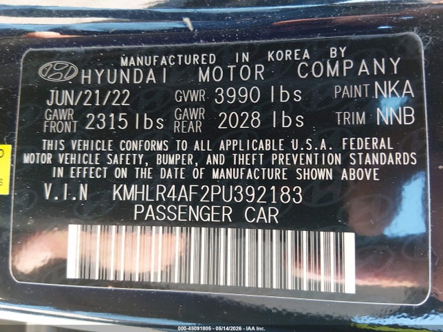 2023 Hyundai Elantra N Line მანქანა იყიდება აუქციონზე, vin: KMHLR4AF2PU392183, აუქციონის ნომერი: 45091805