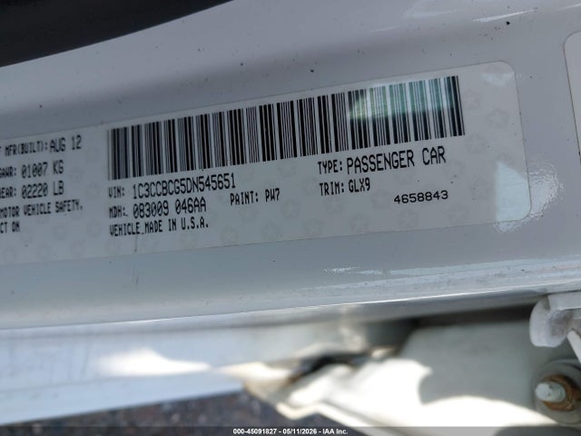 Продаж на аукціоні авто 2013 Chrysler 200 Limited, vin: 1C3CCBCG5DN545651, номер лоту: 45091827
