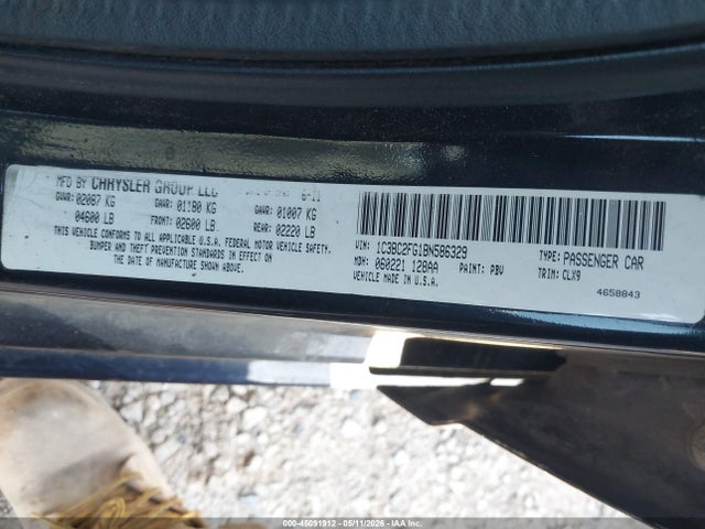 Aukcja sprzedaży 2011 Chrysler 200 Limited, vin: 1C3BC2FG1BN586329, numer aukcji: 45091912
