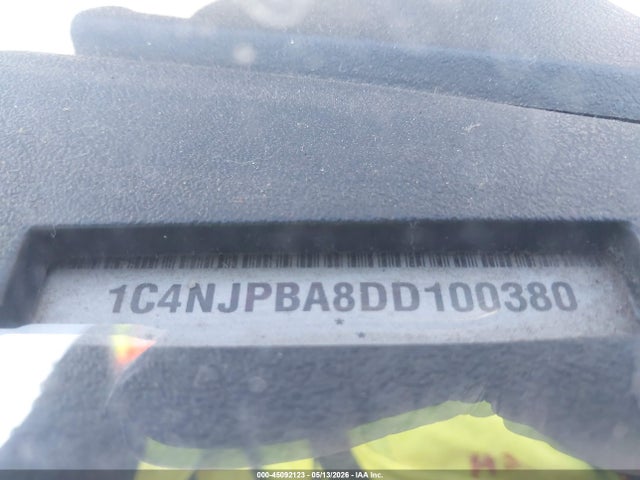 45092123 :رقم المزاد ، 1C4NJPBA8DD100380 vin ، 2013 Jeep Patriot Sport مزاد بيع