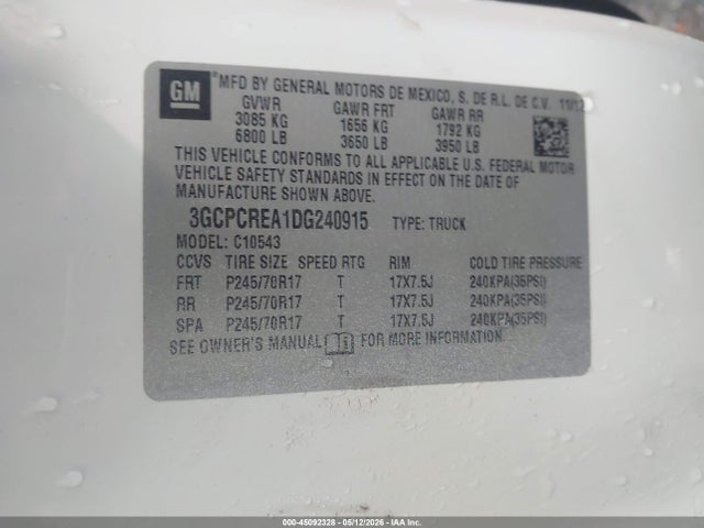 Aukcja sprzedaży 2013 Chevrolet Silverado 1500 Ls, vin: 3GCPCREA1DG240915, numer aukcji: 45092328
