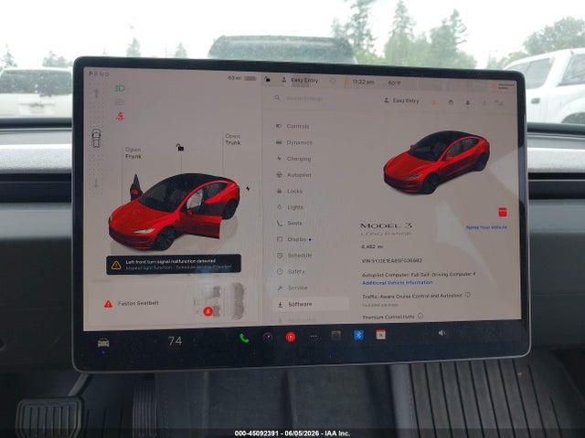 Aukcja sprzedaży 2025 Tesla Model 3 Long Range Rear-wheel Drive/standard Rear-wheel Drive, vin: 5YJ3E1EA8SF036982, numer aukcji: 45092391