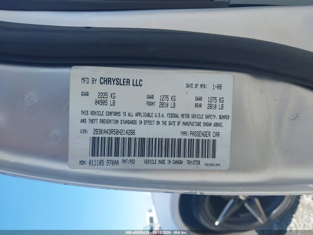 Aukcja sprzedaży 2008 Dodge Charger, vin: 2B3KA43R58H214286, numer aukcji: 45092439