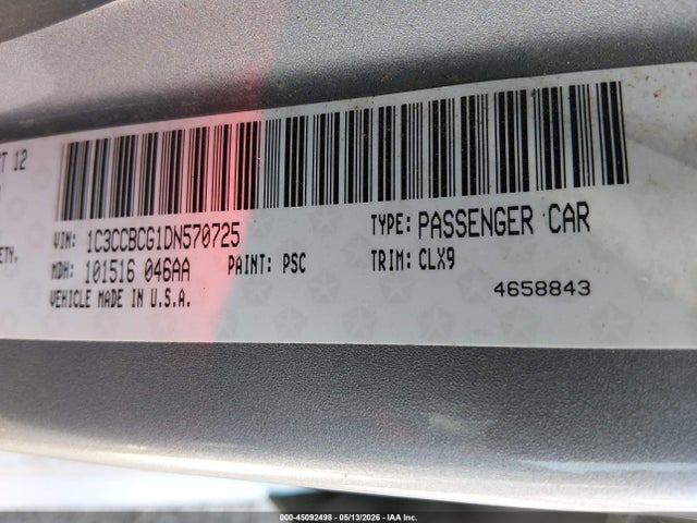 Продаж на аукціоні авто 2013 Chrysler 200 Limited, vin: 1C3CCBCG1DN570725, номер лоту: 45092498