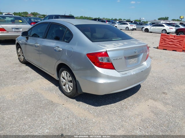 2012 Honda Civic Lx მანქანა იყიდება აუქციონზე, vin: 2HGFB2F54CH305019, აუქციონის ნომერი: 45092644