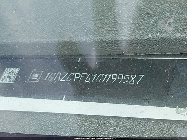 Продажа на аукционе авто 2016 Chevrolet Express 3500 Lt, vin: 1GAZGPFG1G1199587, номер лота: 45092723