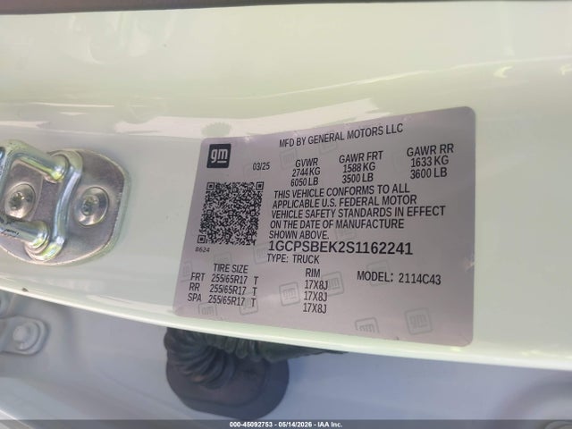 1GCPSBEK2S1162241 Chevrolet Colorado 2wd Wt
