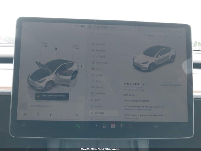 Aukcja sprzedaży 2024 Tesla Model Y Long Range Dual Motor All-wheel Drive, vin: 7SAYGDEE1RF036887, numer aukcji: 45092758