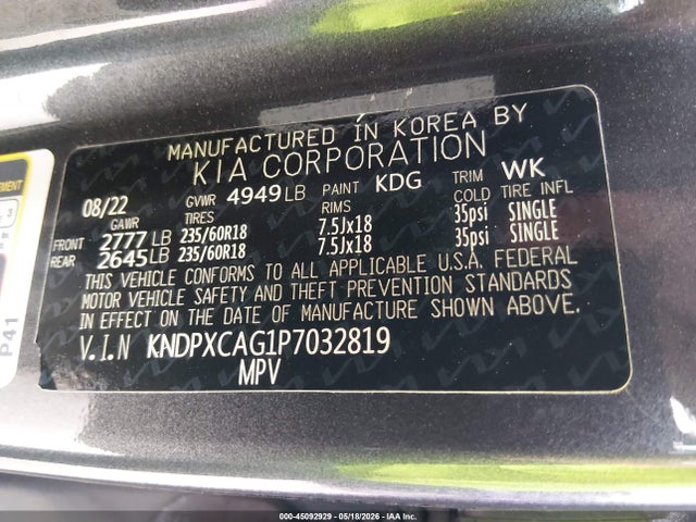 Продаж на аукціоні авто 2023 Kia Sportage Hybrid Sx-prestige, vin: KNDPXCAG1P7032819, номер лоту: 45092929