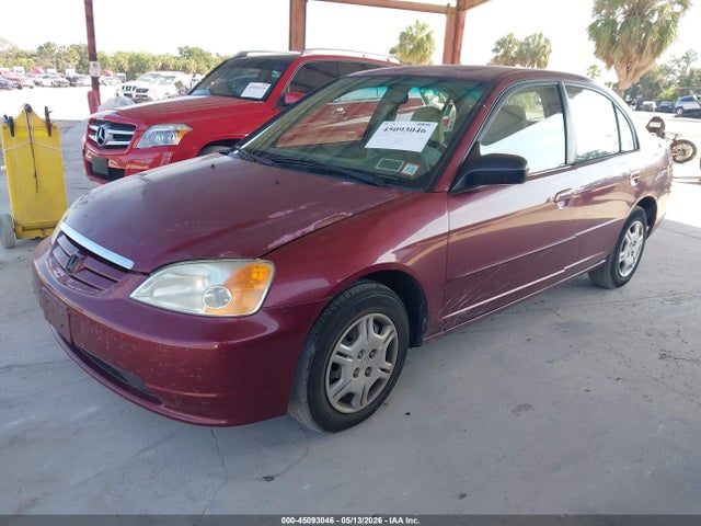 Aukcja sprzedaży 2002 Honda Civic Lx, vin: 2HGES16562H564700, numer aukcji: 45093046