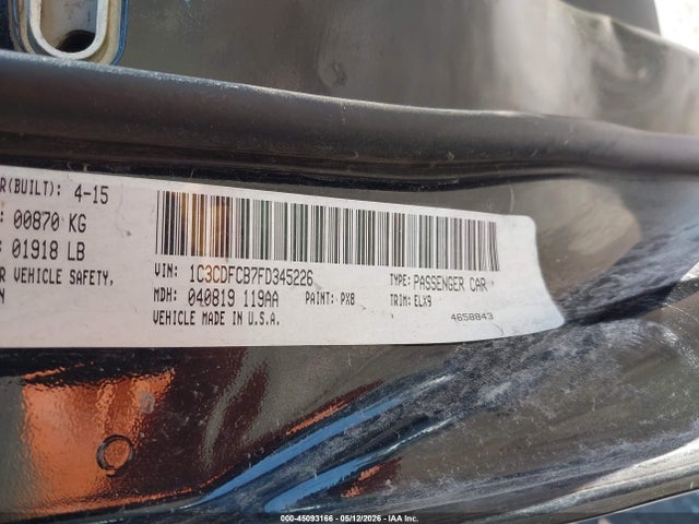 Продаж на аукціоні авто 2015 Dodge Dart Limited, vin: 1C3CDFCB7FD345226, номер лоту: 45093166