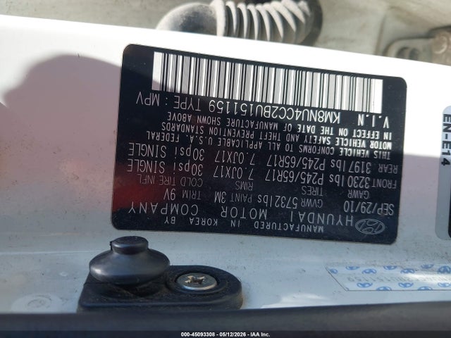 Продажа на аукционе авто 2011 Hyundai Veracruz Gls, vin: KM8NU4CC2BU151159, номер лота: 45093308