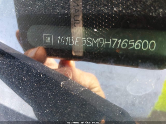 2017 Chevrolet Cruze Lt Auto მანქანა იყიდება აუქციონზე, vin: 1G1BE5SM9H7165600, აუქციონის ნომერი: 45093413