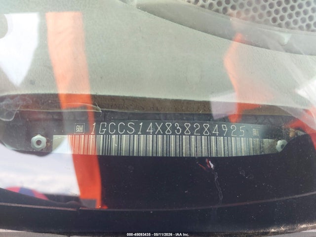 Продаж на аукціоні авто 2003 Chevrolet S-10 Ls, vin: 1GCCS14X838284925, номер лоту: 45093435