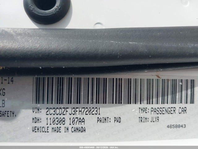 Продажа на аукционе авто 2015 Dodge Challenger R/t Scat Pack, vin: 2C3CDZFJ3FH720231, номер лота: 45093469