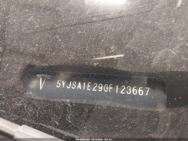 Tesla MODEL S 2016 5YJSA1E29GF123667 Image 9