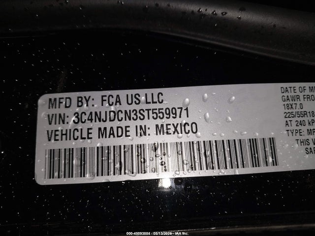 Aukcja sprzedaży 2025 Jeep Compass Limited 4x4, vin: 3C4NJDCN3ST559971, numer aukcji: 45093884