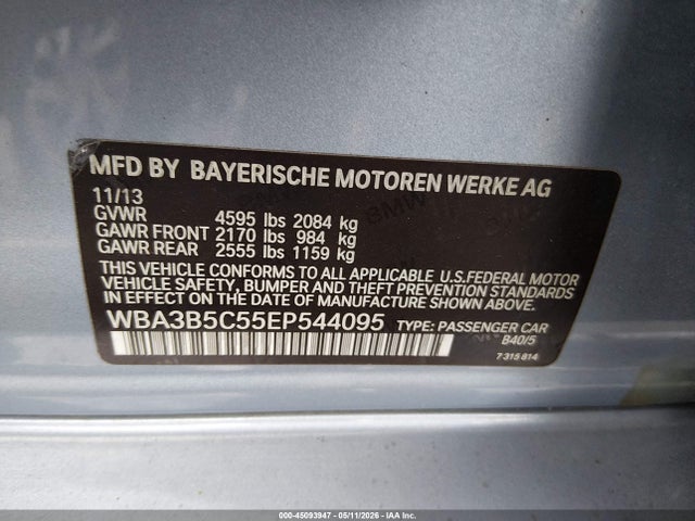 Продаж на аукціоні авто 2014 Bmw 328i Xdrive, vin: WBA3B5C55EP544095, номер лоту: 45093947